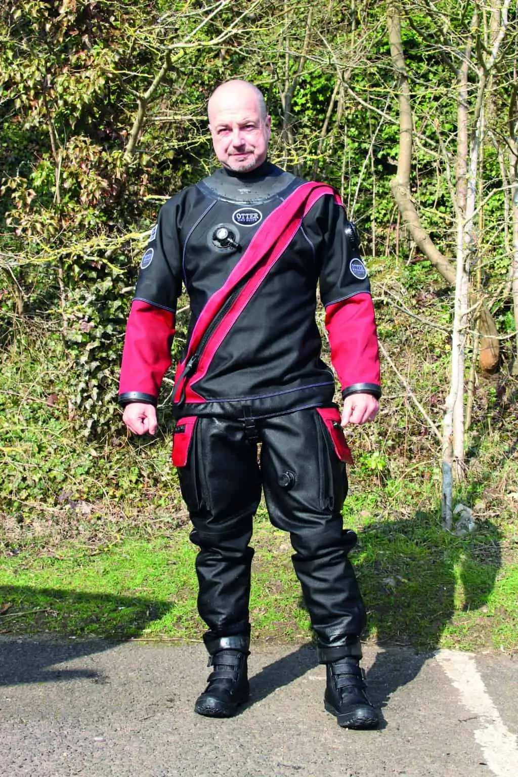 MARK EVANS Wearing OTTER BRITANNIC II Drysuit