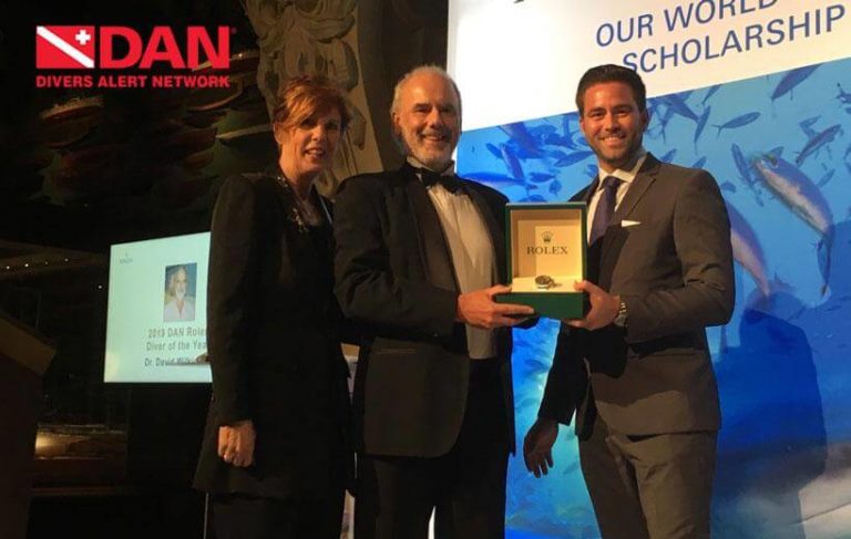 David Wilkinson named 2019 DAN/Rolex Diver of the Year