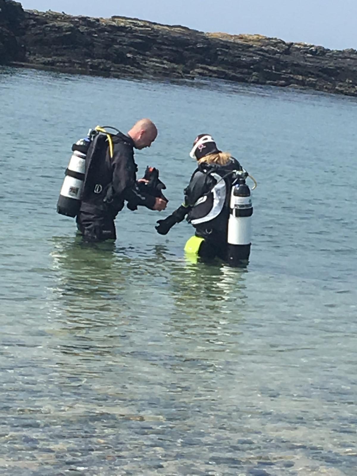 1st Dry Suit Dive