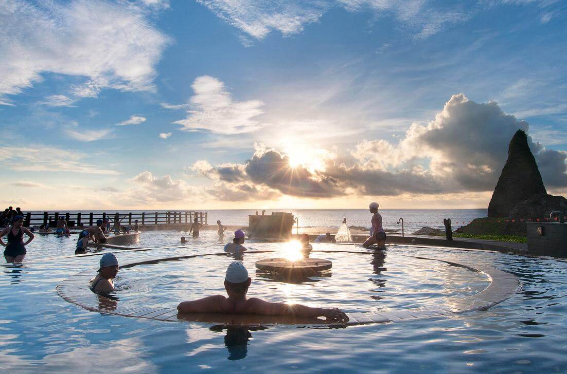 sunset at scuba diving taiwan