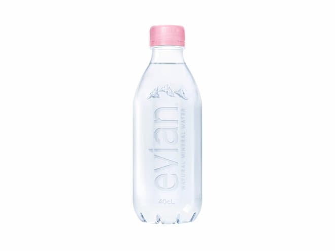 evian recyclable bottle
