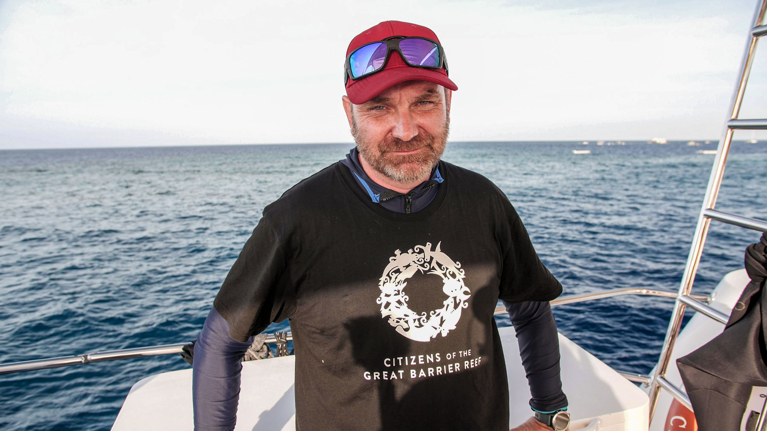 Protecting the Great Barrier Reef 5 Citizens CEO Andy Ridley at Moore Reef.
