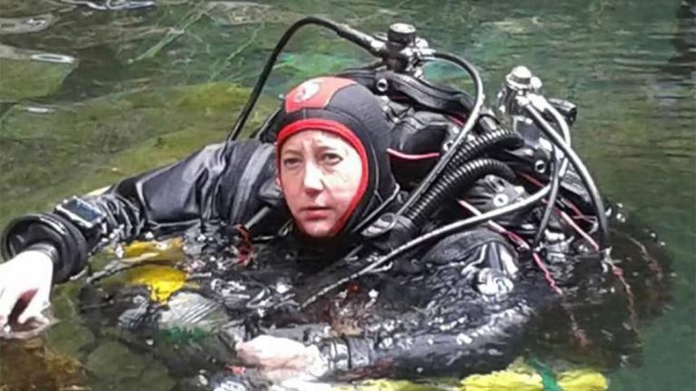 Karen van den Oever nowy rekord Guinnessa w nurkowaniu jaskiniowym kobiet Divers24
