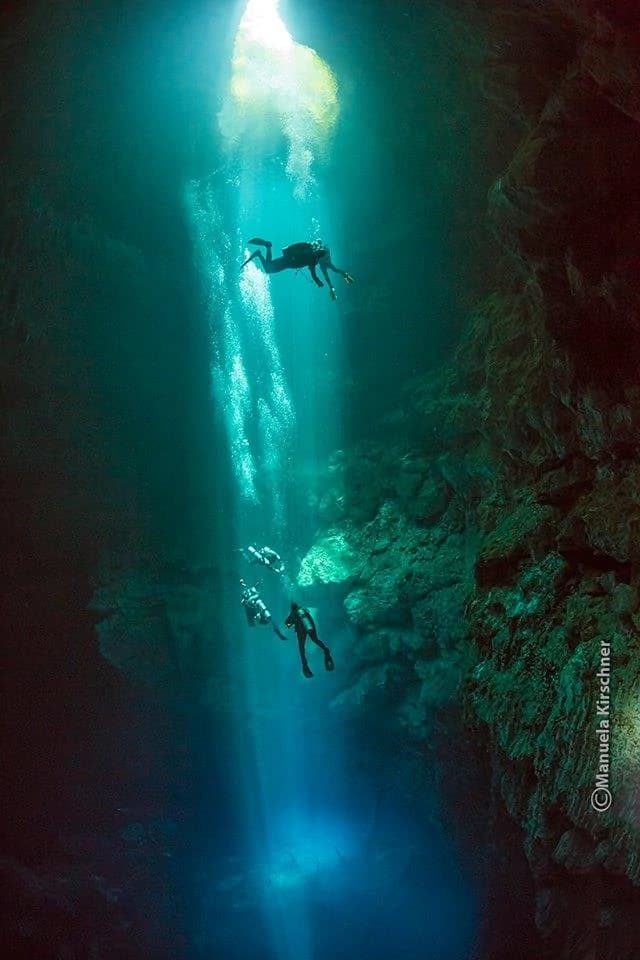 DIVE IN CENOTE EL PIT