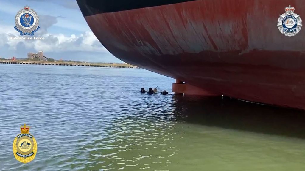Rebreather Diver Dies Near 50kg of Cocaine 2 Areti Ship which had travelled from Argentina carrying soy bean powder.