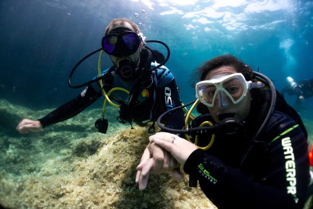 Underwater marriage proposal in Malta 1 marriage proposal 1