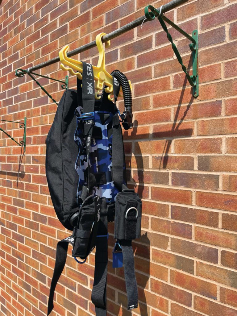 Hanging BCD - How to Store Scuba Gear