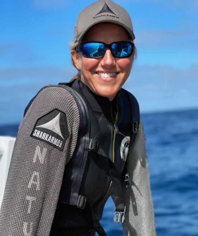 Hollywood stunt performer Liz Parkinson at GO Diving Show 1 Liz Parkinson