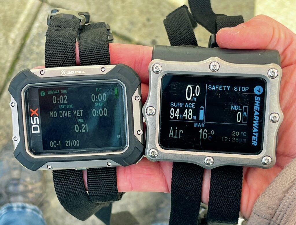 Apex DSX compared to Shearwater Perdix 2.0