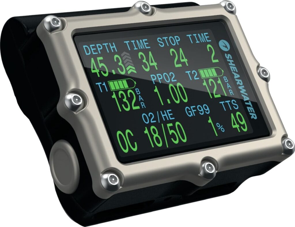 Shearwater Petrel 3 AMOLED display