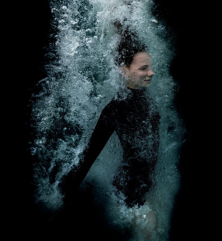  Kiki Bosch Free Diving In Wet Suit