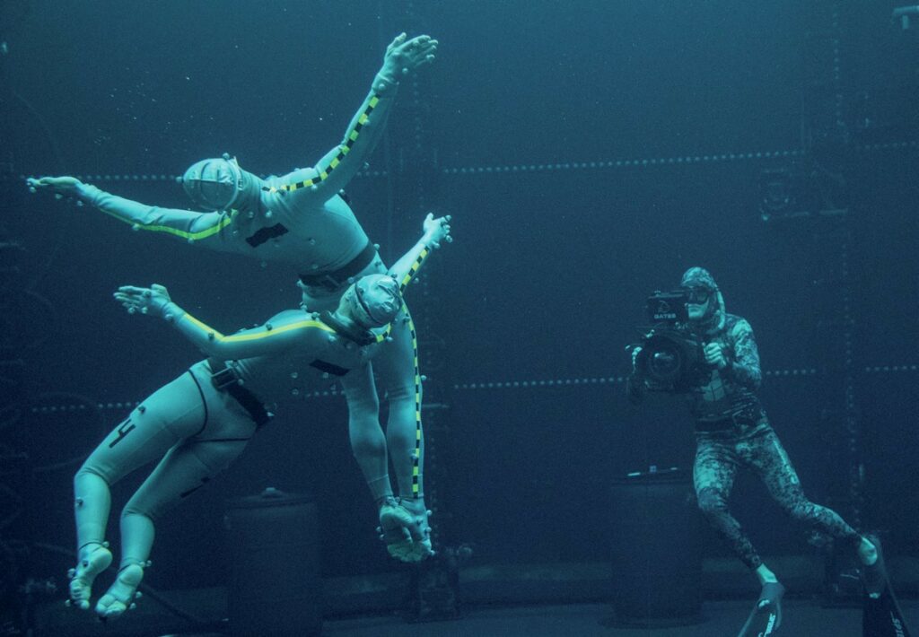 Freediving sequence on Avatar The Way of Water