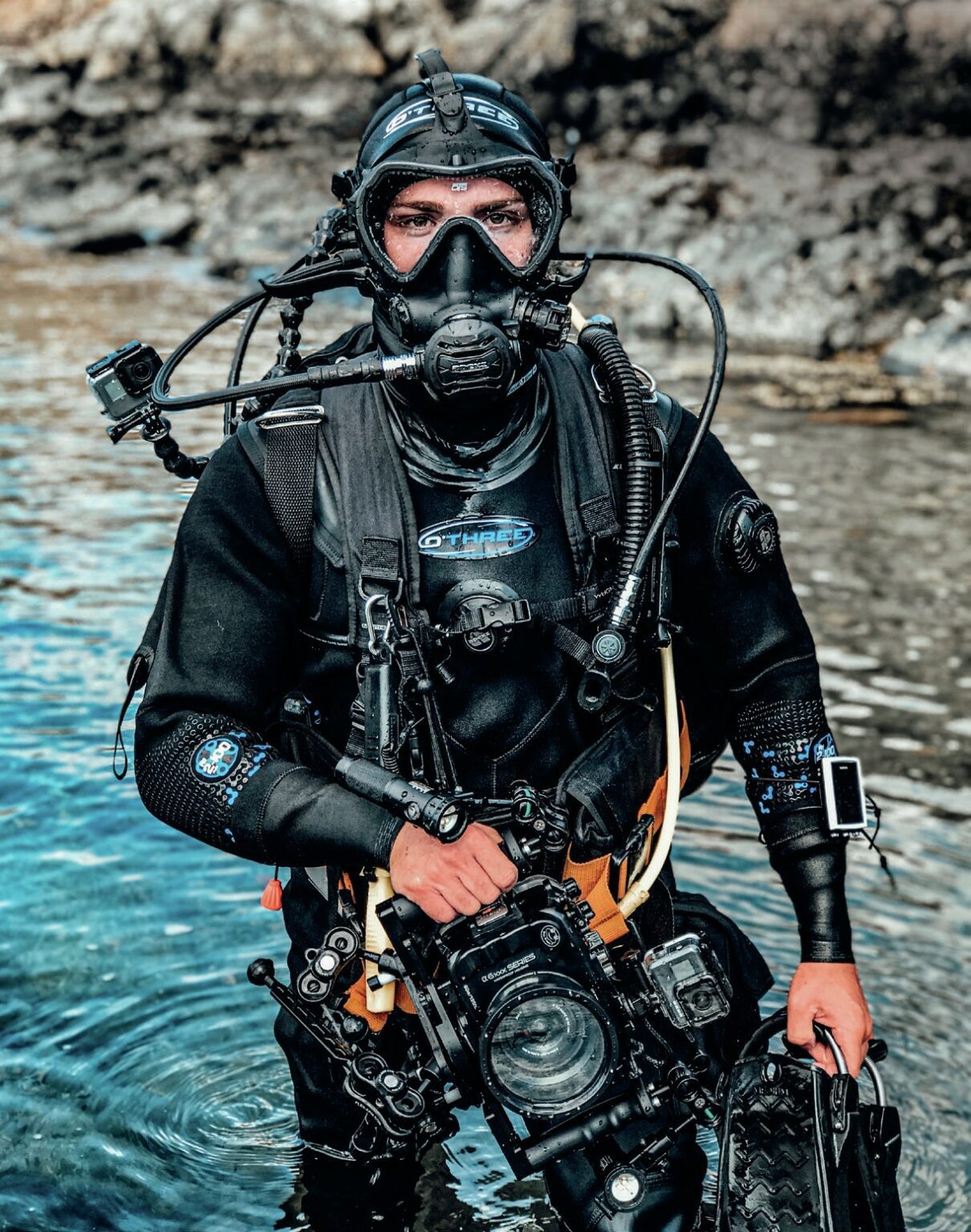 Jake Davies in scuba gear