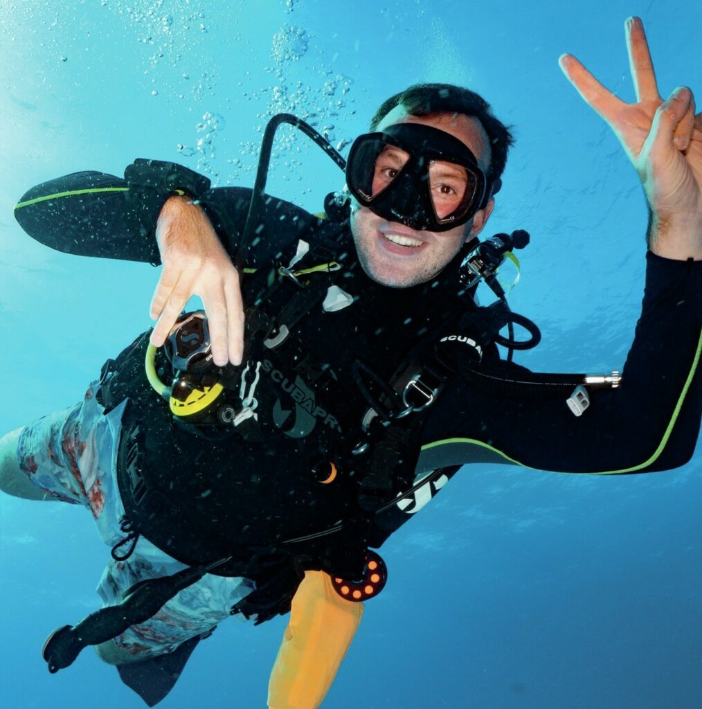 Mark enjoying diving in Turks