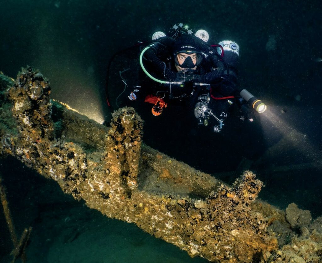 Inside of a shipwreck