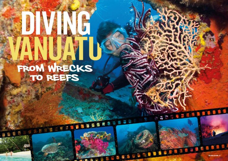 Dykning i Vanuatu fra vrag til rev