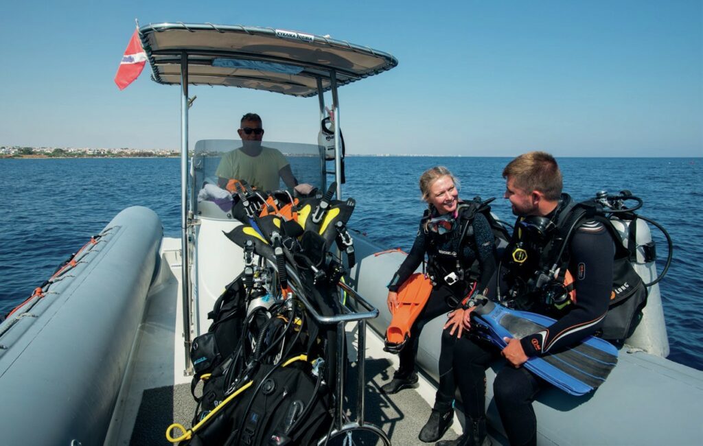 Discovering Cyprus: An Unforgettable Diving Experience 2 Heading out on a dive