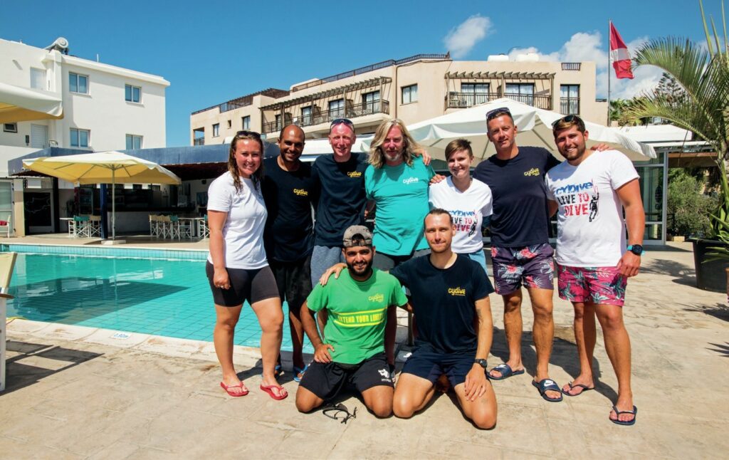 Discovering Cyprus: An Unforgettable Diving Experience 19 The staff at Cydive