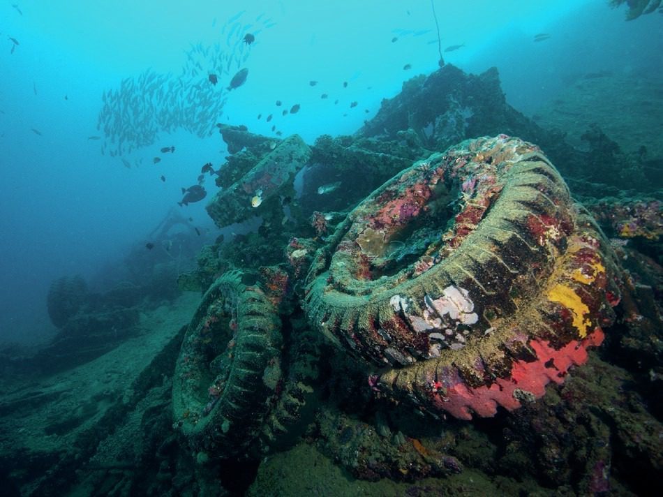 A Diver's Guide to Vanuatu’s Rich Coral Reefs and Wrecks" 7 Wreck underwater