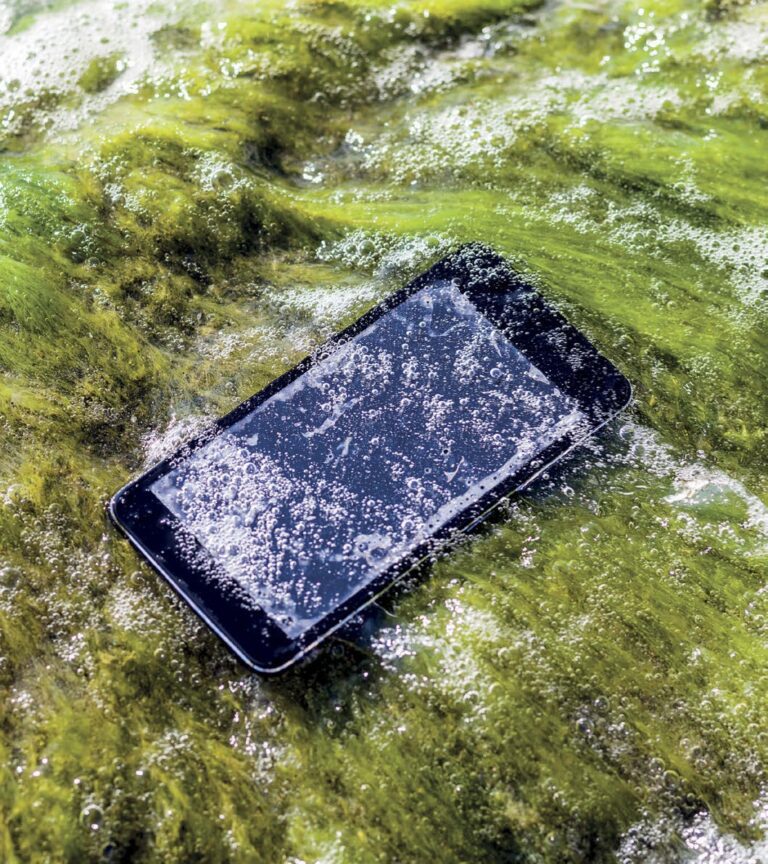 Phone underwater