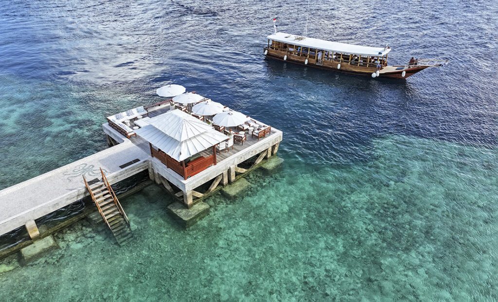 Jump on a on of Wakatobi's spacious dive boats or step from in from the end of the resort's jetty for a House Reef dive, the choice is yours.