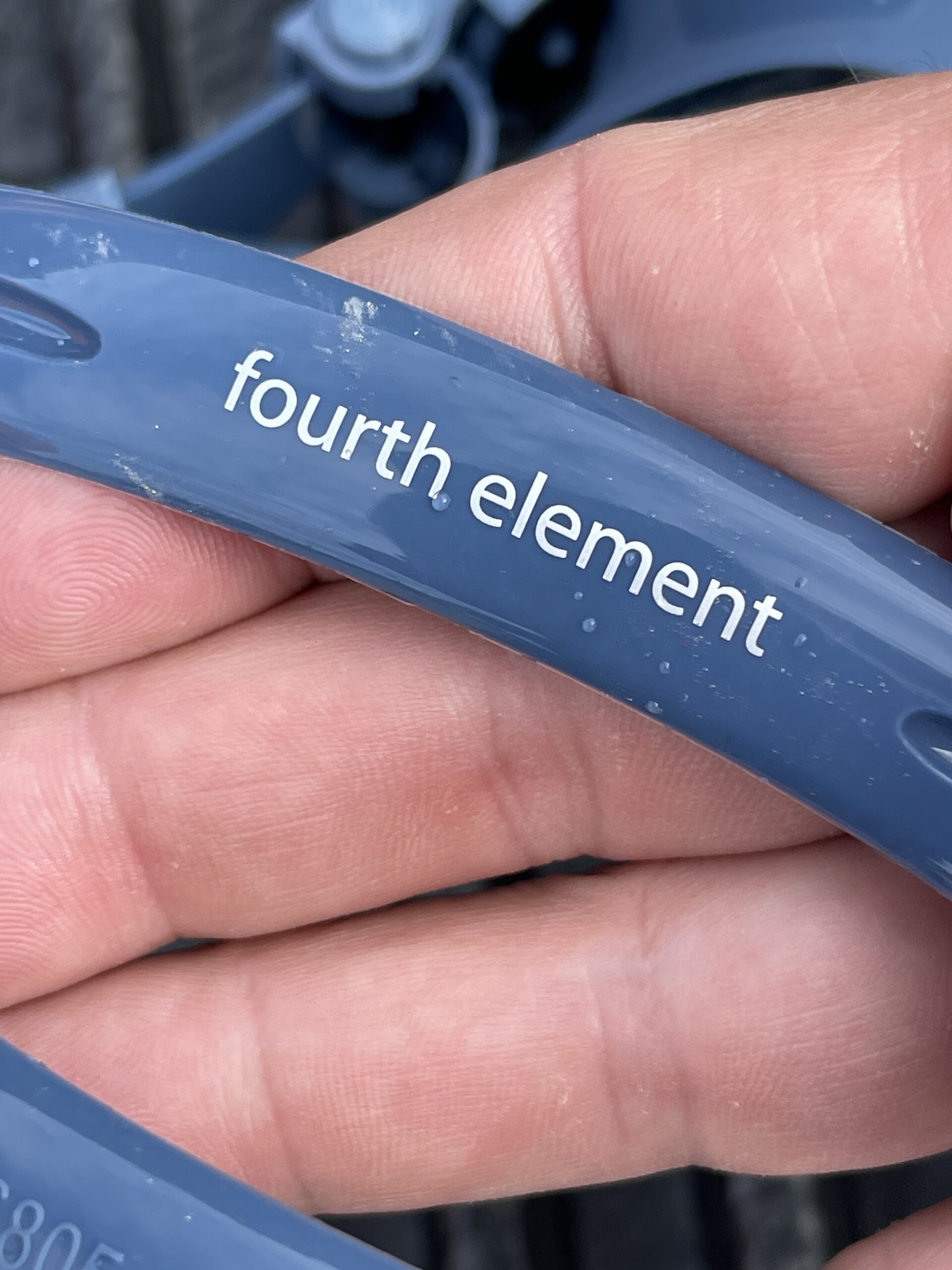 Rated and reviewed: Fourth Element Seeker mask 6 The Seeker strap features Fourth Element branding too