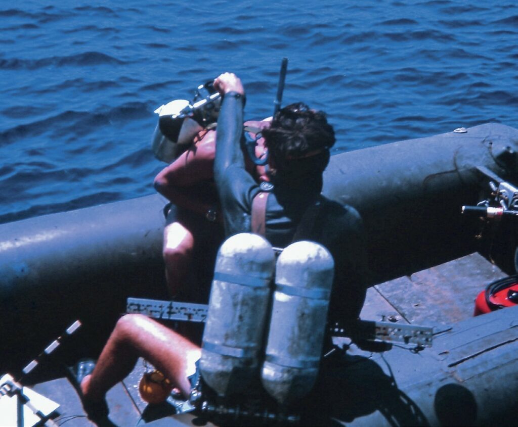 Scientific Diving on detached duty from Navy -Malta 1966