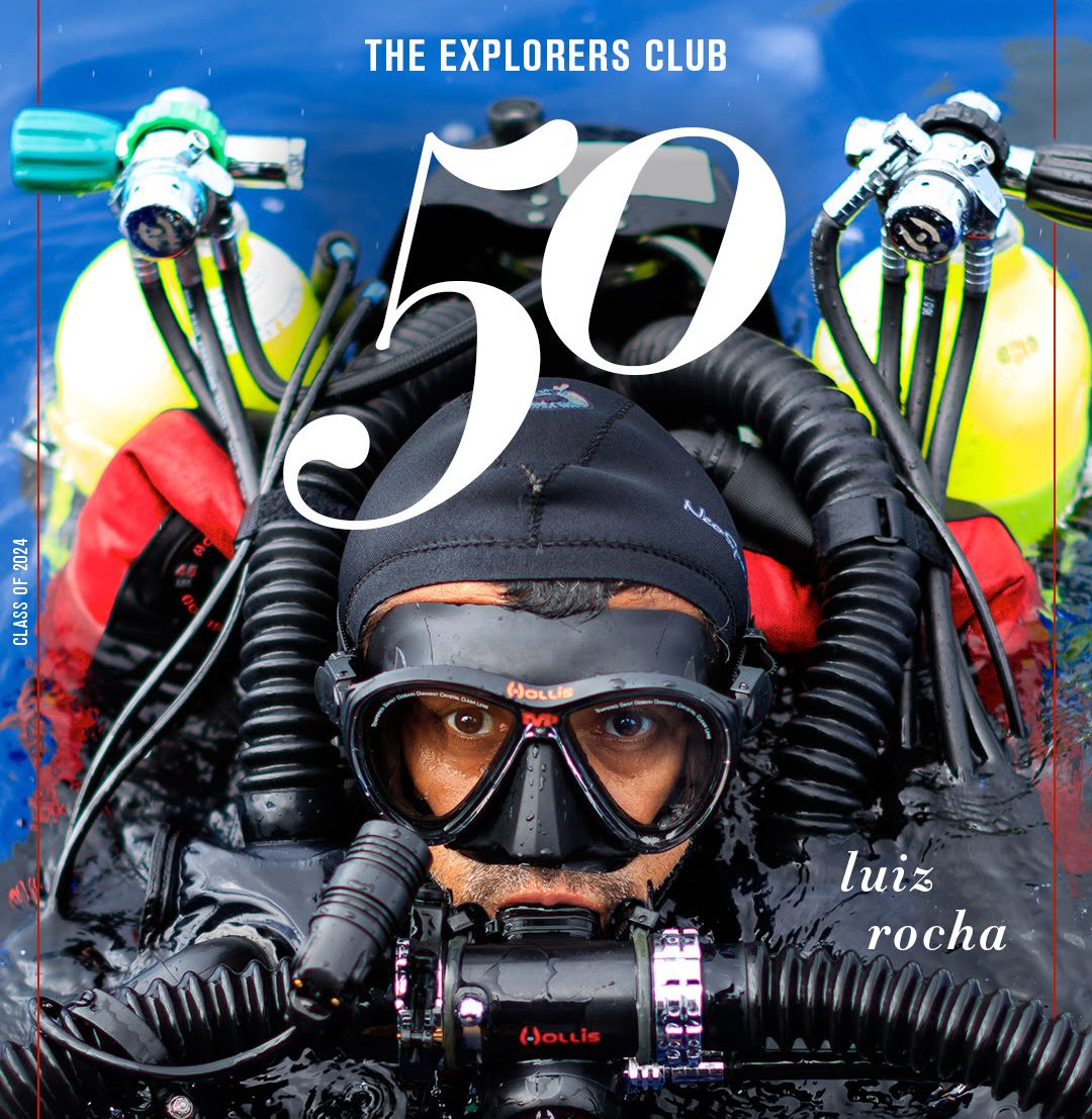 Extreme diver Luiz Rocha is now one of the Explorers Club 50