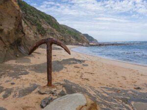 Anchor from the shipwrecked barque Fiji