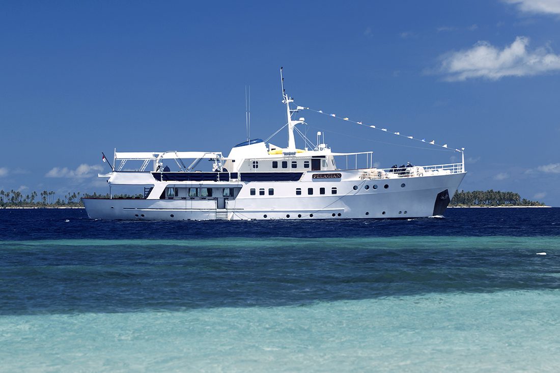 Wakatobi's Pelagian Dive Yacht in Indonesia.