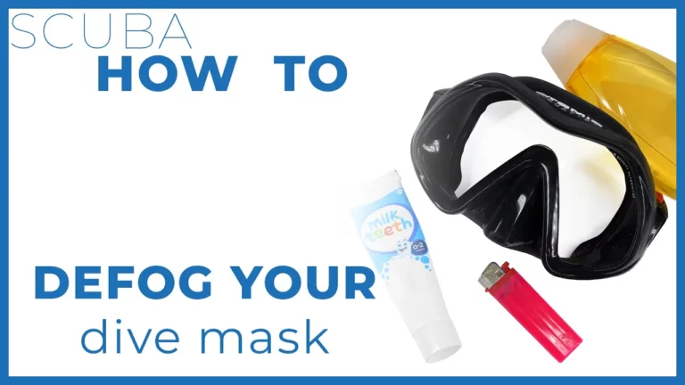 How to defog a dive mask