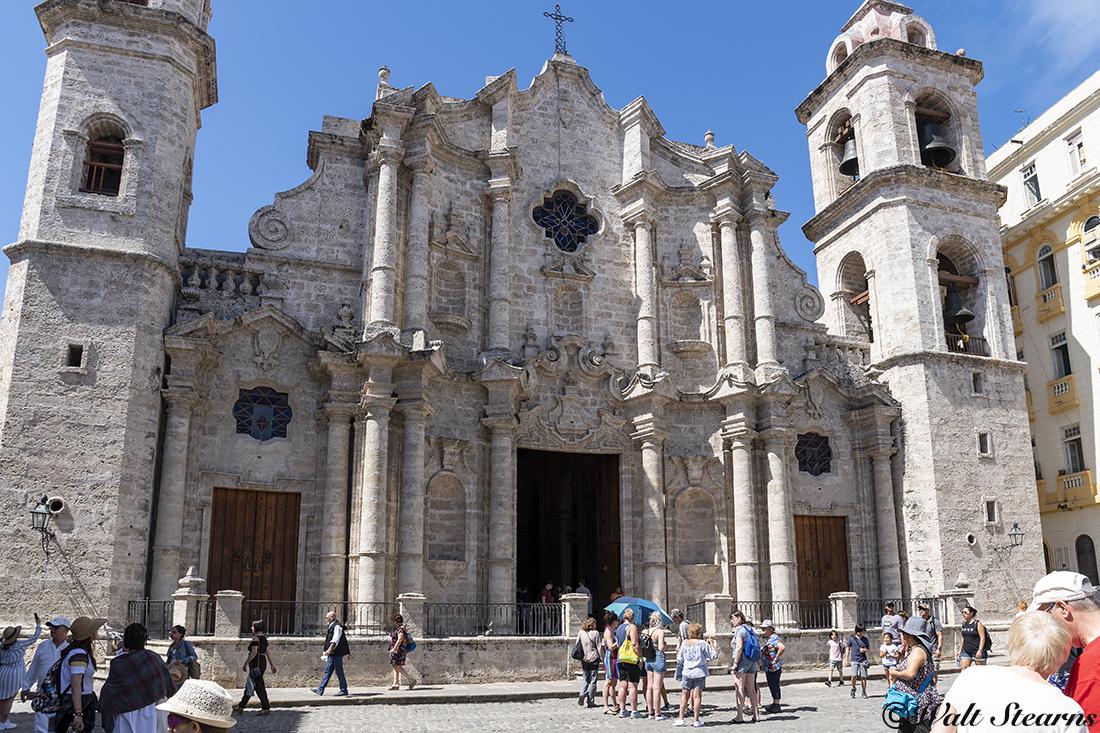 Old Havana Cathedral, in the old quarter of Havana near Havana Harbor.