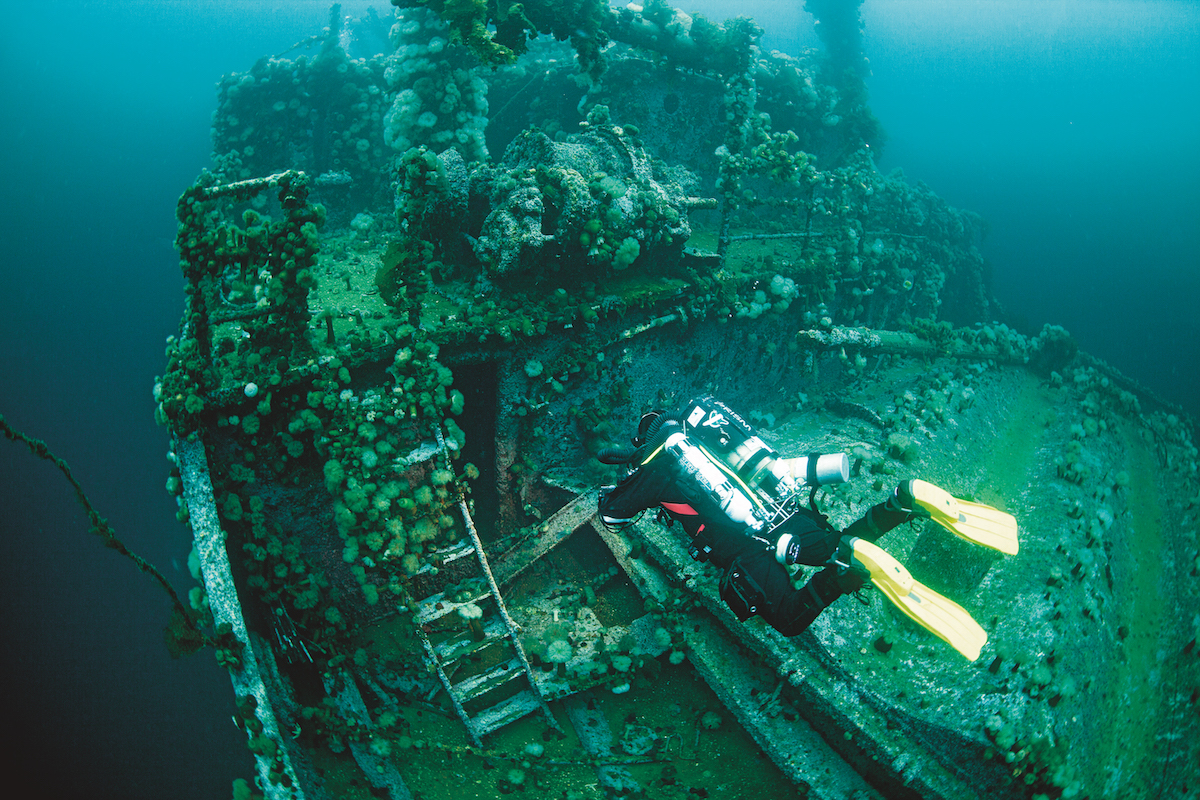 Newfoundland wreck diving - the SS Lord Strathcona