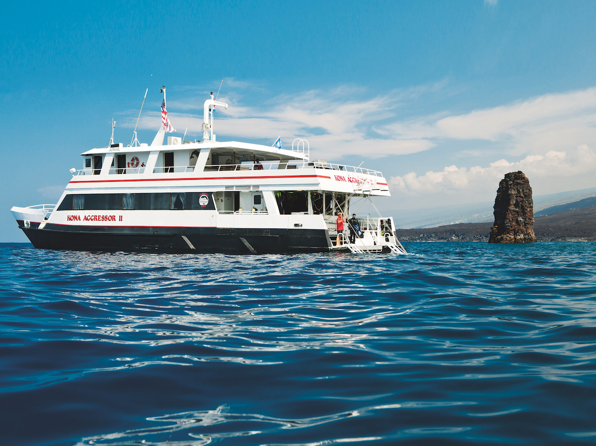 The Kona Aggressor II is a popular choice to explore all that Hawaii scuba diving has to offer.