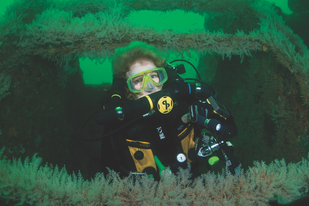 Caribbean wreck diving - King Mitch.